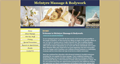 Desktop Screenshot of mcintyremassage.com