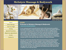 Tablet Screenshot of mcintyremassage.com